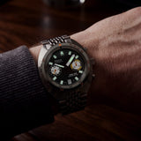 DOXA SUB 200 T-GRAPH II Sharkhunter Automatic Chronograph 42mm Watch 806.10.101.10 - on wrist