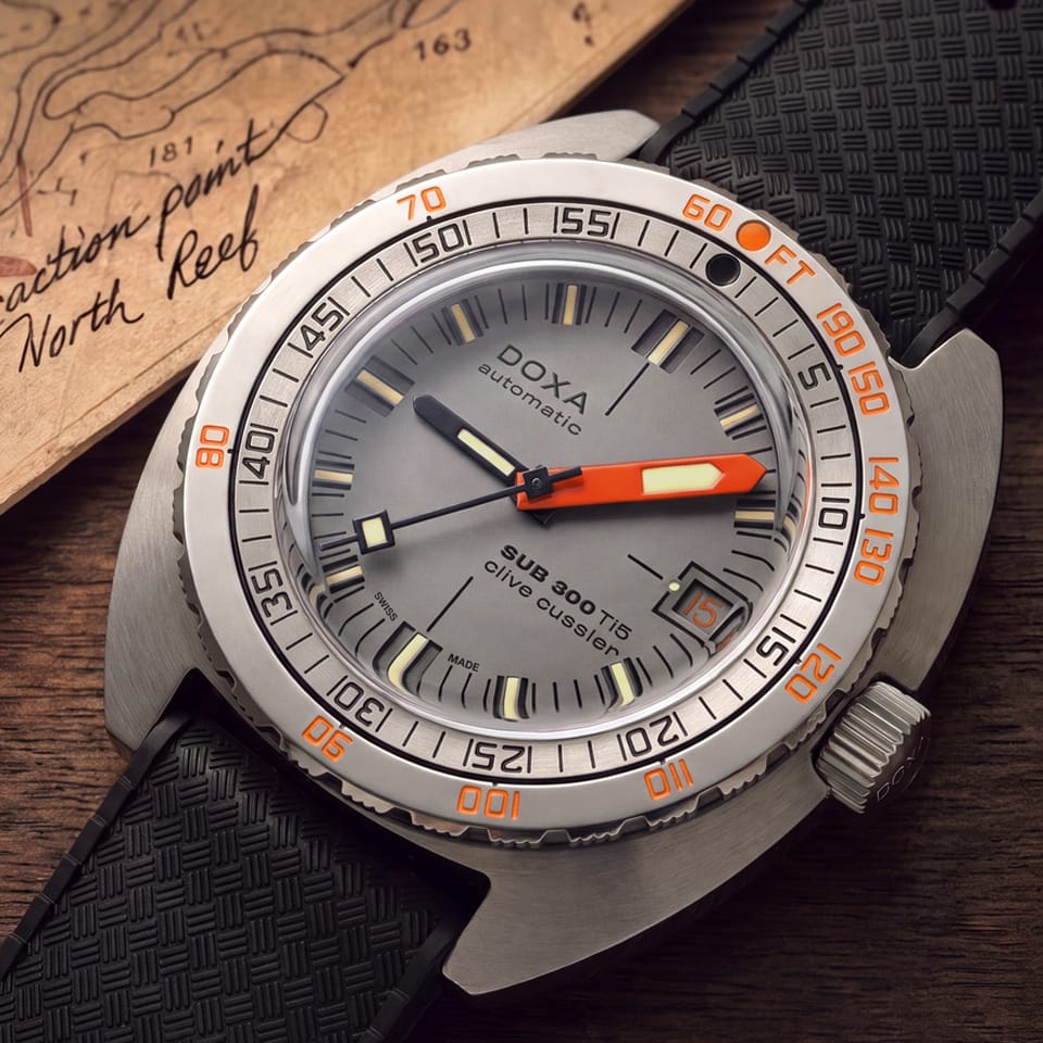 DOXA SUB 300 Ti5 Clive Cussler Automatic 42.5mm Watch 823.50.121.20-SE14