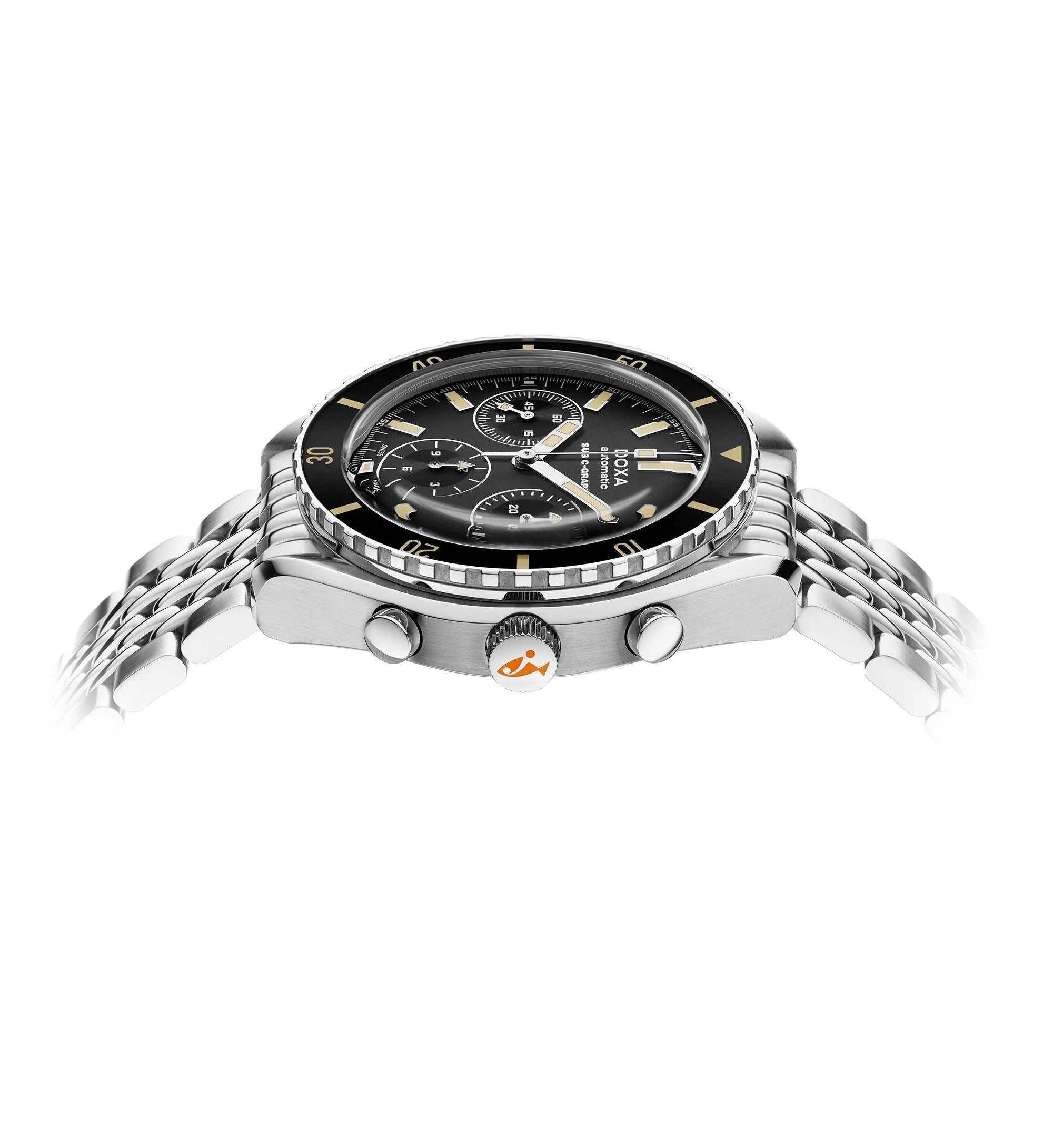 DOXA SUB 200 C-GRAPH Sharkhunter Stainless Steel Bracelet 798.10.101.10