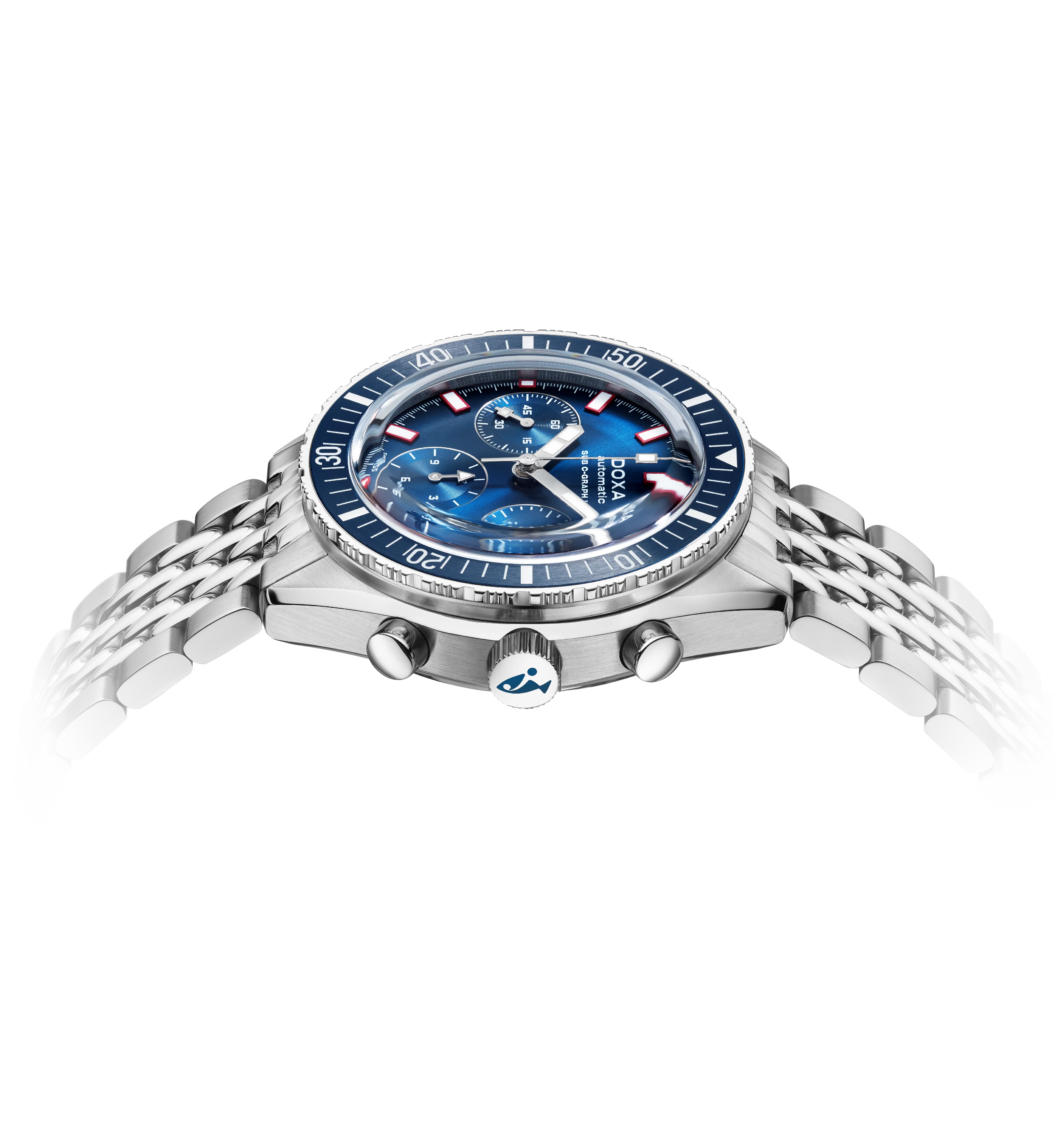 DOXA SUB 200 C-GRAPH II Caribbean Stainless Steel Bracelet 797.10.201.10