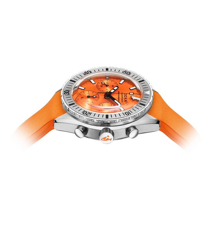 DOXA SUB 200 C-GRAPH II Professional Stainless Steel Rubber Strap 797.10.351.21