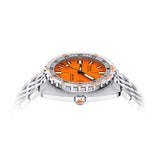 DOXA SUB 750T Automatic 45mm Watch 825.10.351.10 - from the side showing the doxa brand crown and rotational bezel