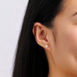 1.00 Carat Diamond Earrings in 18ct White Gold