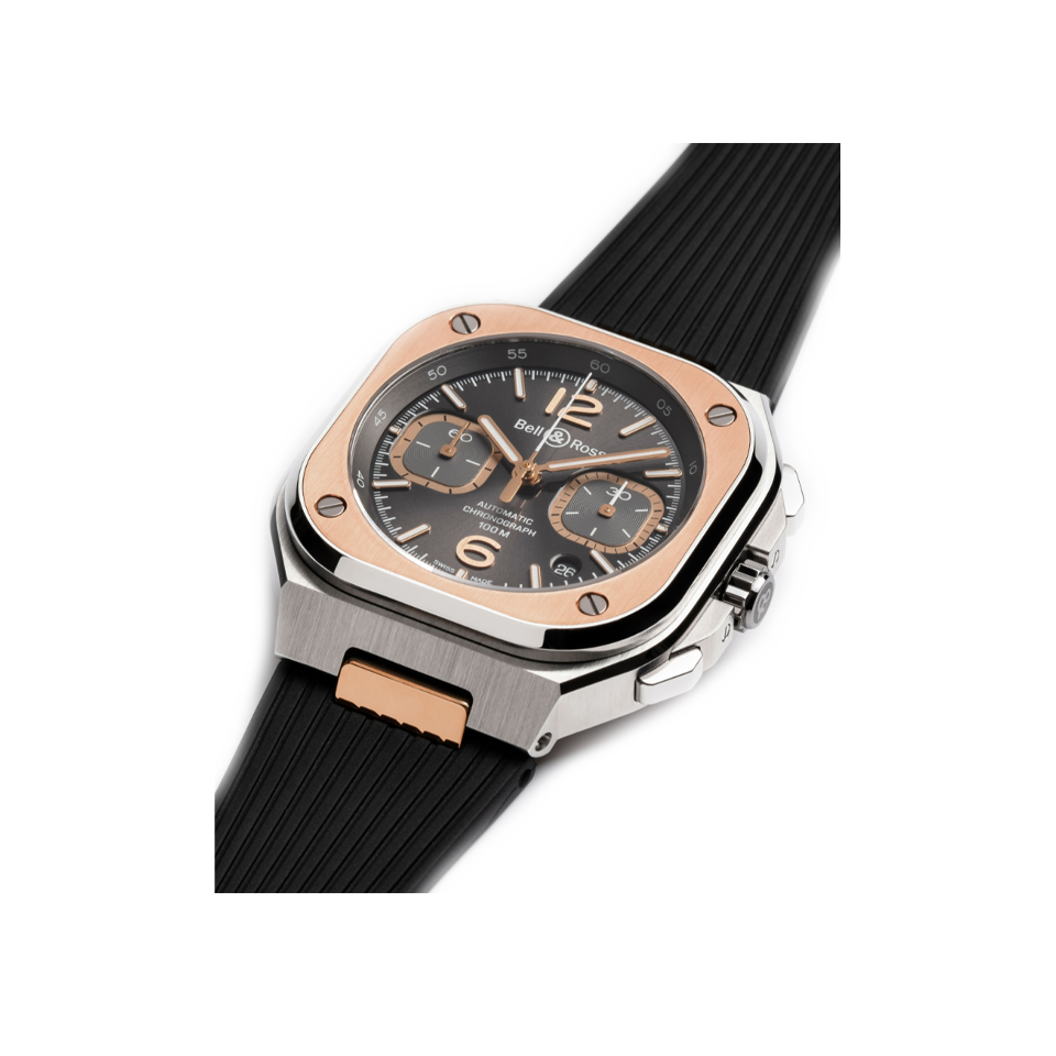 Bell & Ross BR-05 Automatic Chronograph 42mm Watch BR05C-RTH-STPG/SRB