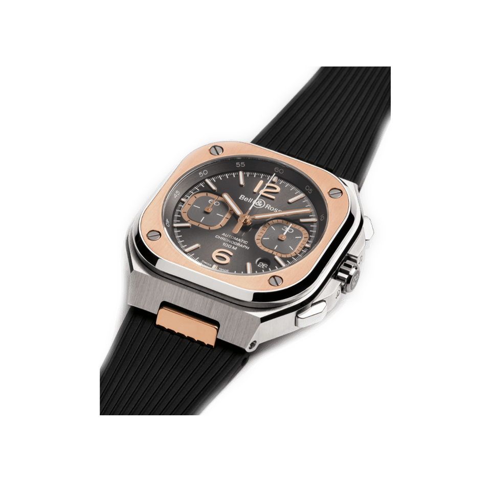 Bell & Ross BR-05 Automatic Chronograph 42mm Watch BR05C-RTH-STPG/SRB