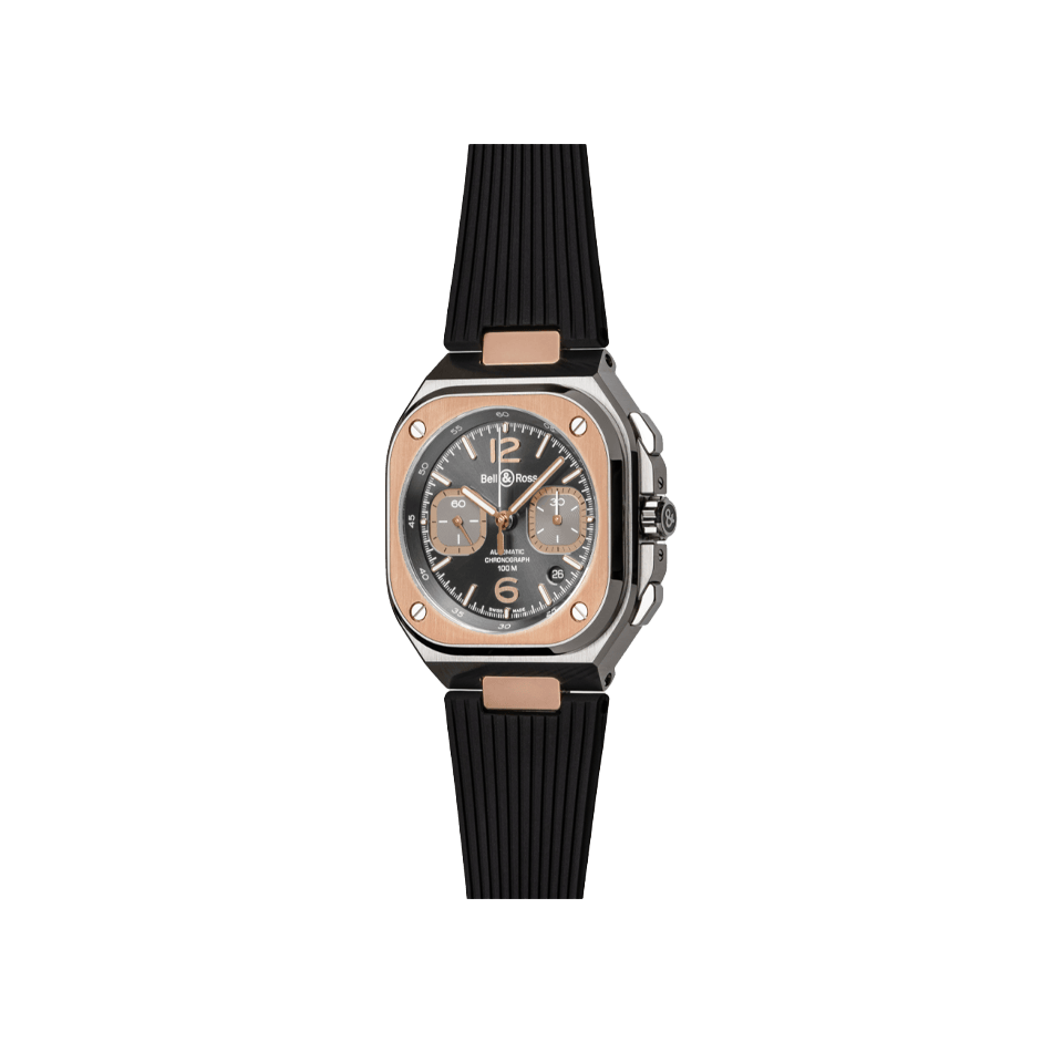 Bell & Ross BR-05 Automatic Chronograph 42mm Watch BR05C-RTH-STPG/SRB