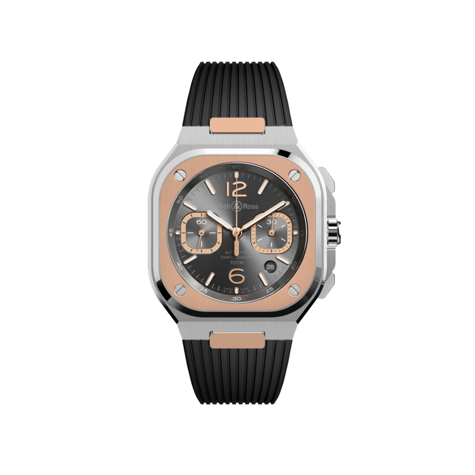 Bell & Ross BR-05 Automatic Chronograph 42mm Watch BR05C-RTH-STPG/SRB