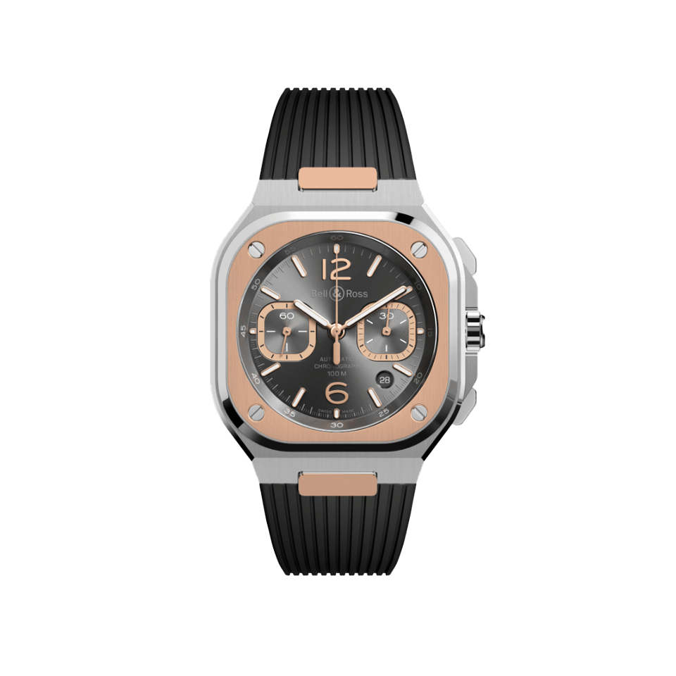 Bell & Ross BR-05 Automatic Chronograph 42mm Watch BR05C-RTH-STPG/SRB
