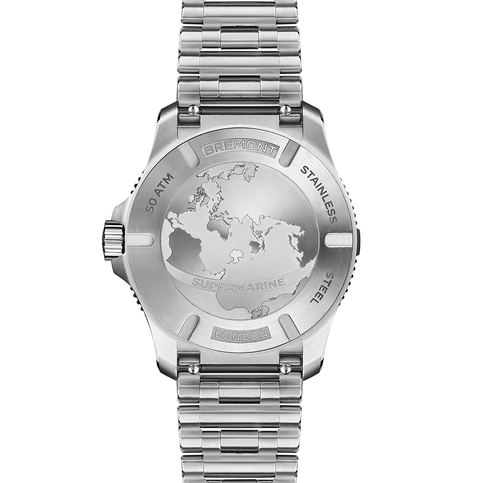 Bremont Supermarine Automatic 43mm Watch SM43-DT-SS-WH-B
