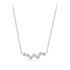 0.45 Carat Diamond Scattered Bezel Set Necklace in Platinum