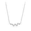 0.45 Carat Diamond Scattered Bezel Set Necklace in Platinum