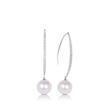 South Sea Pearl Earrings in 18ct White Gold