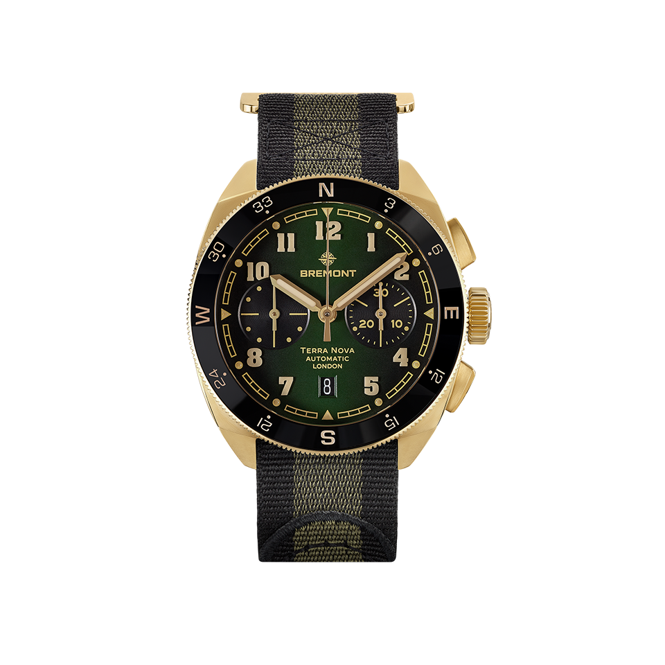 Bremont Terra Nova Automatic Chronograph Bronze Cupro-Aluminium 42.50mm Watch TN42-CHR-BZ-GN-N-S