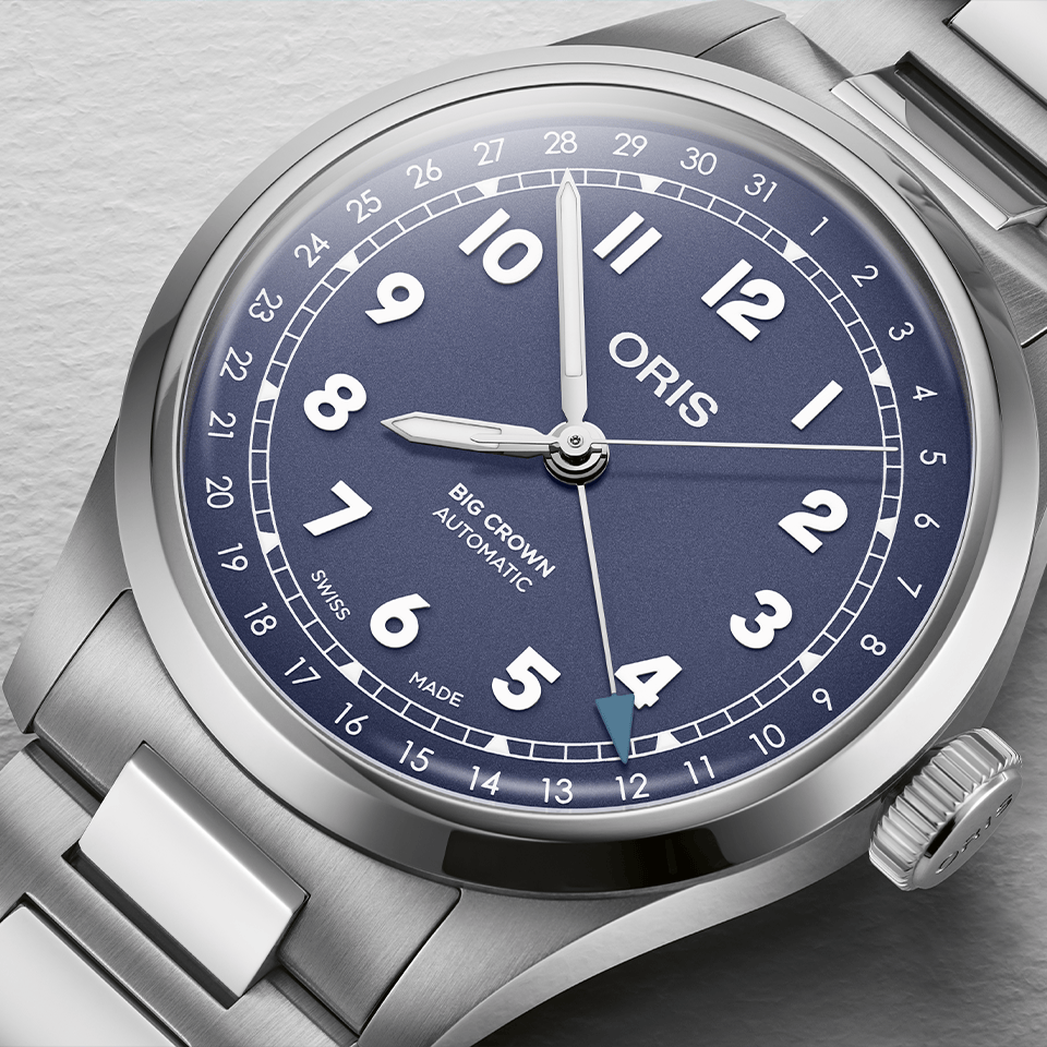 Oris Big Crown Pointer Date Men’s 40mm Automatic Watch Lilac Dial