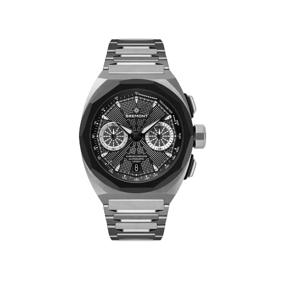 Bremont Supernova Automatic Chronograph 41mm Watch SN41-CHR-SS-BK-B