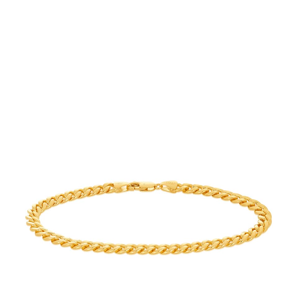Miami Link Chain Bracelet in 18ct Yellow Gold