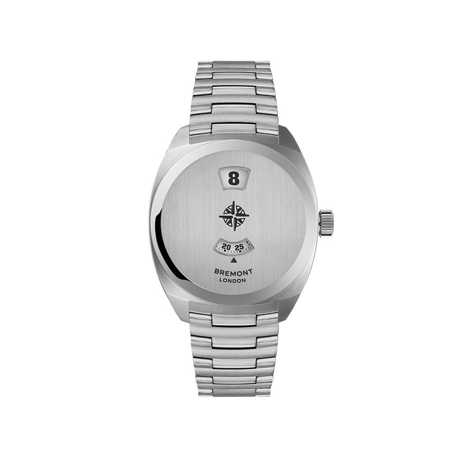 Bremont Terra Nova Automatic Jumping Hour 35mm Watch TN35-JH-SS-CC-B