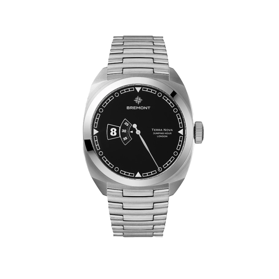 Bremont Terra Nova Automatic Jumping Hour 40.5mm Watch TN40-JH-SS-BK-B