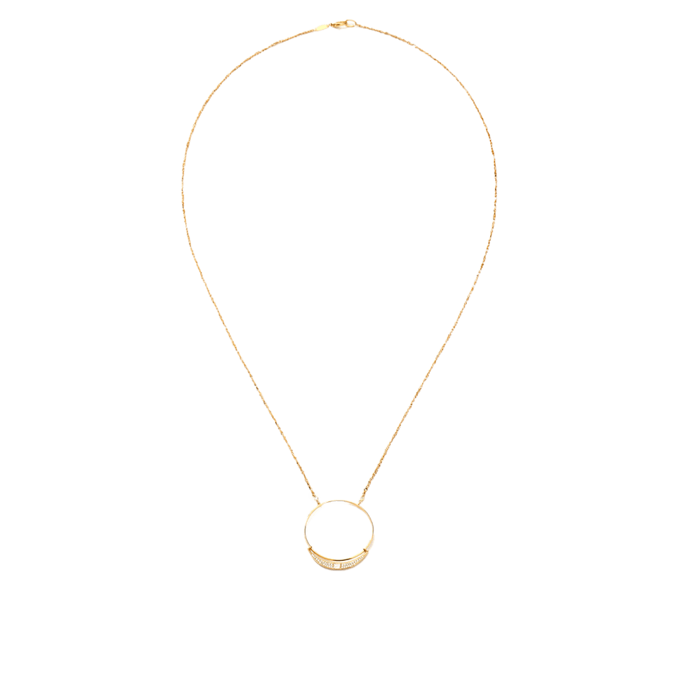 Crescent Pendant in 18ct Yellow Gold