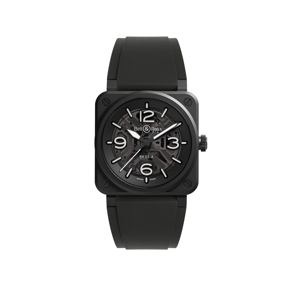 Bell & Ross BR-03 Automatic 41mm Watch BR03A-BL-SKCE/SRB