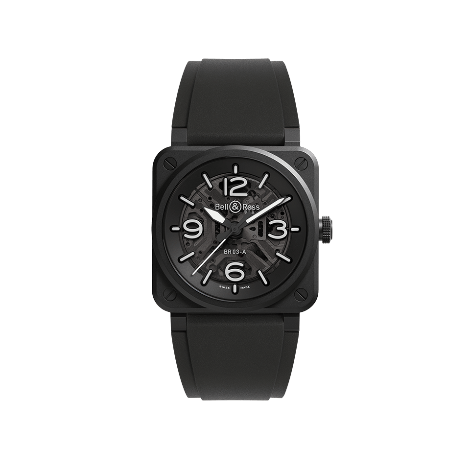 Bell & Ross BR-03 Automatic 41mm Watch BR03A-BL-SKCE/SRB