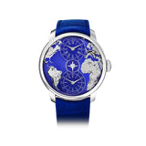 JACOB & CO. THE WORLD IS YOURS AUTOMATIC DUAL TIME ZONE 43MM WATCH DT100.10.AA.AA.A