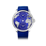 JACOB & CO. THE WORLD IS YOURS AUTOMATIC DUAL TIME ZONE 43MM WATCH DT100.10.AA.AA.A