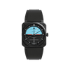 Bell & Ross BR-03 Horizon Automatic 41mm Watch BR03A-HRZ-CE/SRB