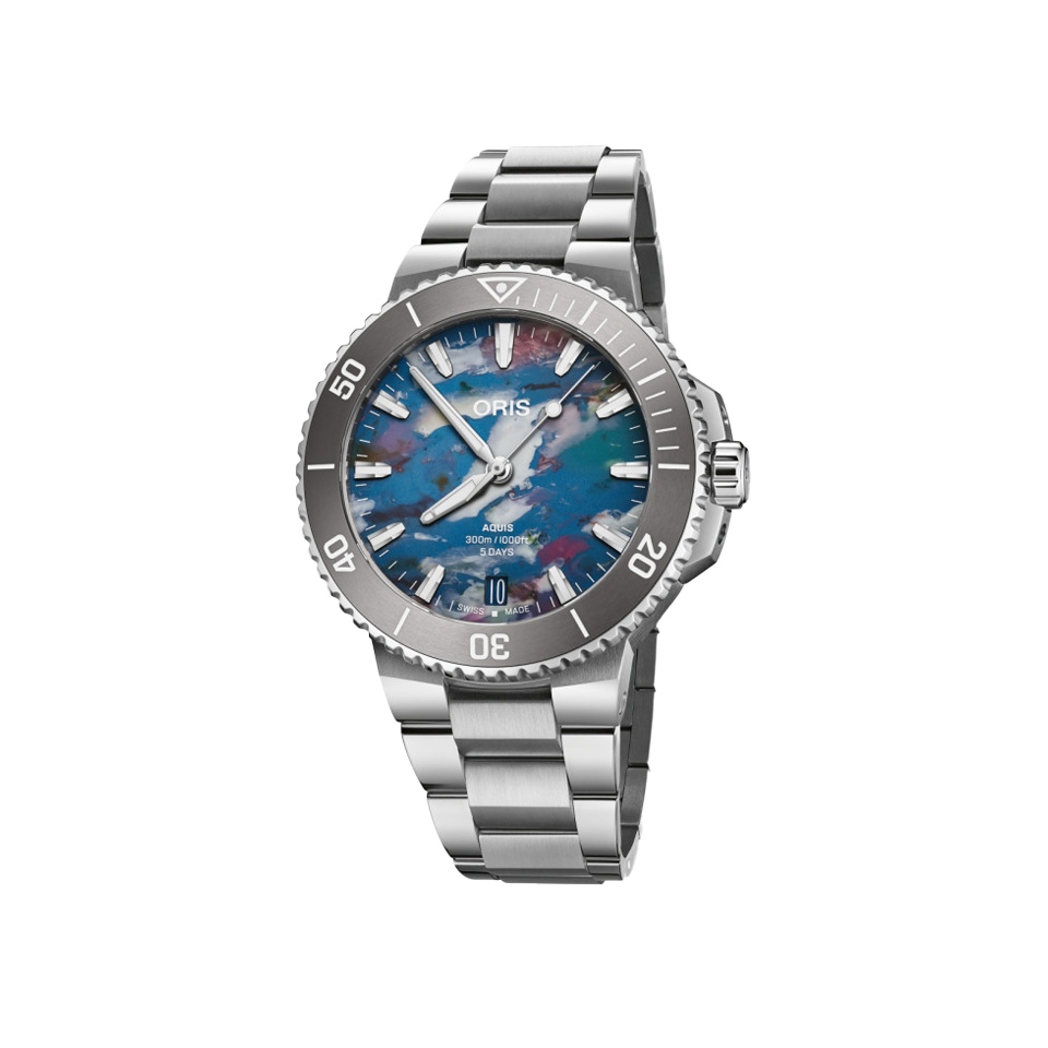 Oris Aquis Date Upcycle Calibre 400 Automatic 43.50mm Watch 400 7790 4150MB
