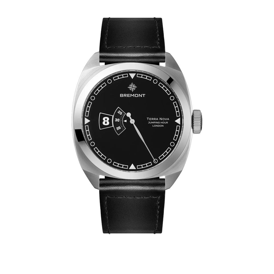 Bremont Terra Nova Automatic Jumping Hour 40.5mm Watch TN40-JH-SS-BK-L-S