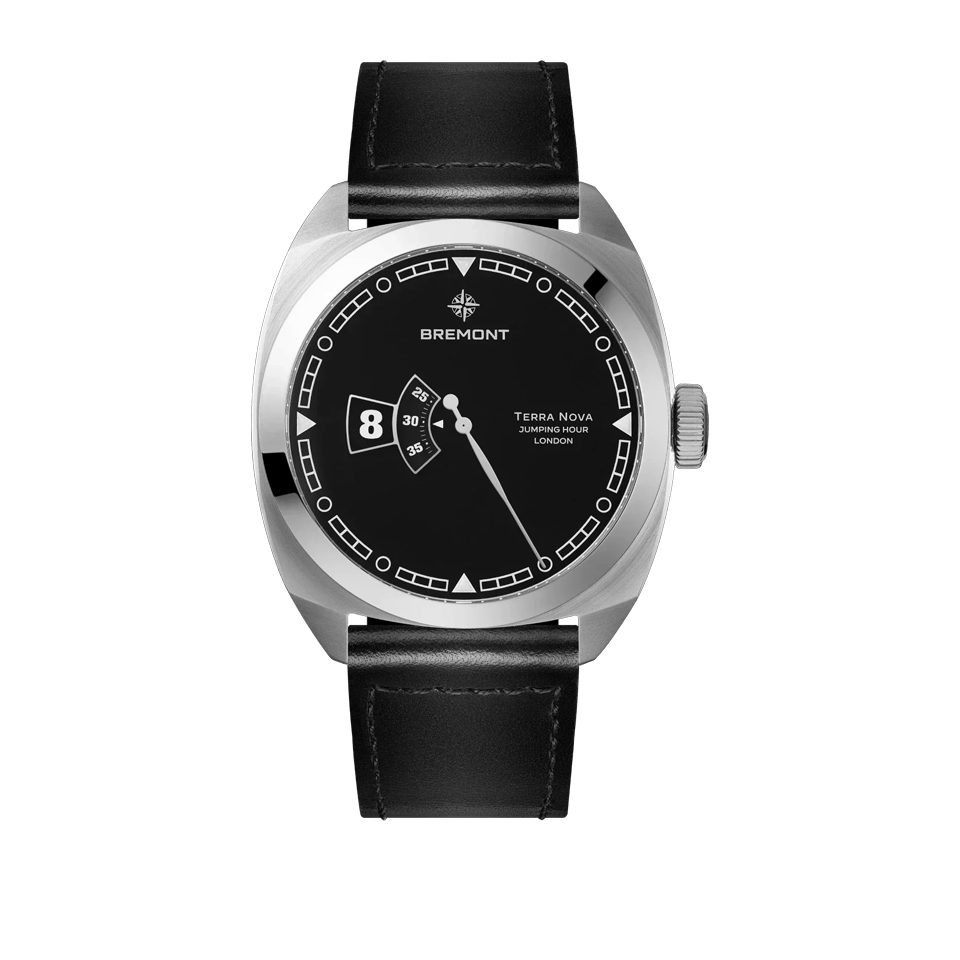 Bremont Terra Nova Automatic Jumping Hour 40.50mm Watch TN40-JH-SS-BK-L-S