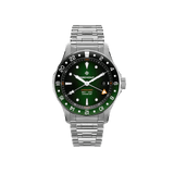Bremont Supermarine Automatic GMT 40mm Watch SM40-GMT-SS-GNBK-B