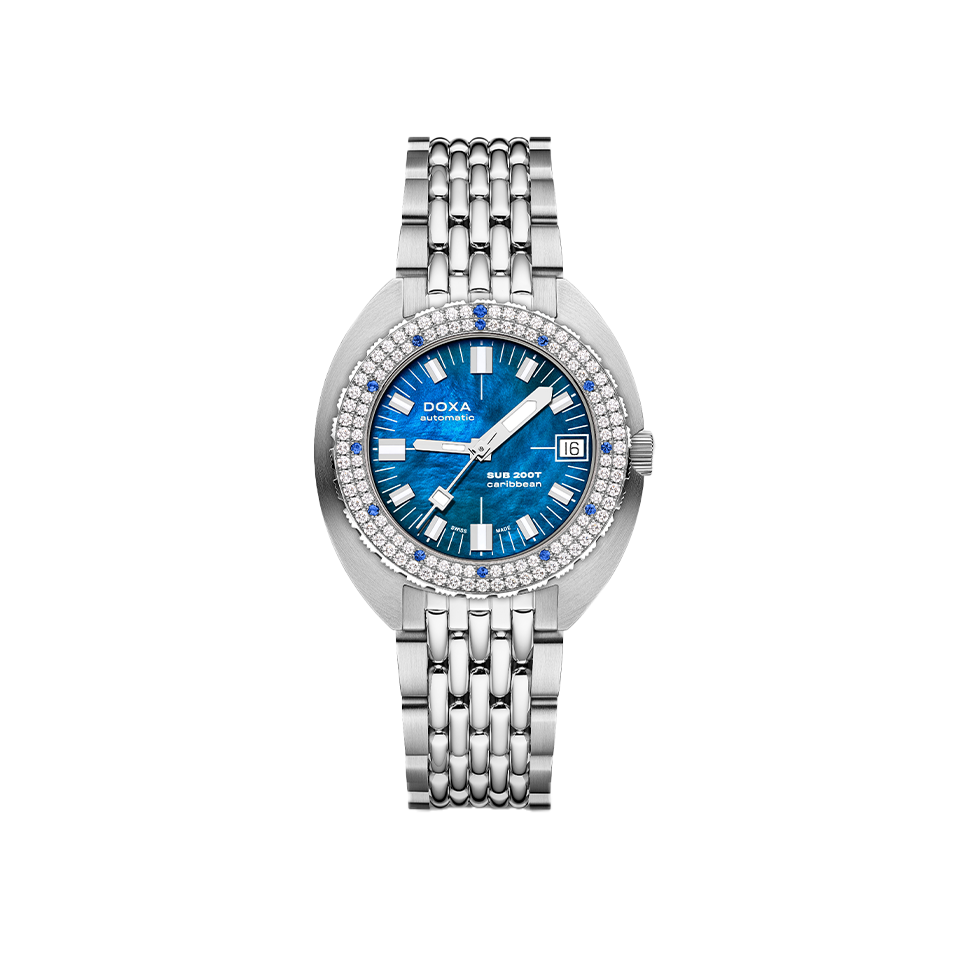 DOXA Sub 200T Diamonds Caribbean Watch 804.10D.201.10
