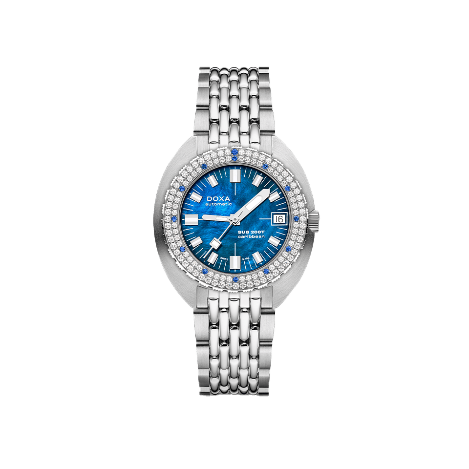 DOXA Sub 200T Diamonds Caribbean Watch 804.10D.201.10