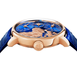 Jacob & Co. THE WORLD IS YOURS AUTOMATIC BLUE DUAL TIME ZONE 43MM