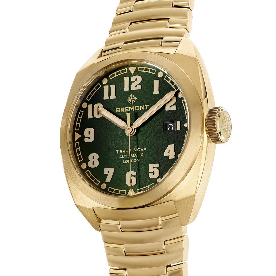 Bremont Terra Nova Automatic Bronze Cupro-Aluminium 40.50mm Watch TN40-DT-BZ-GN-B