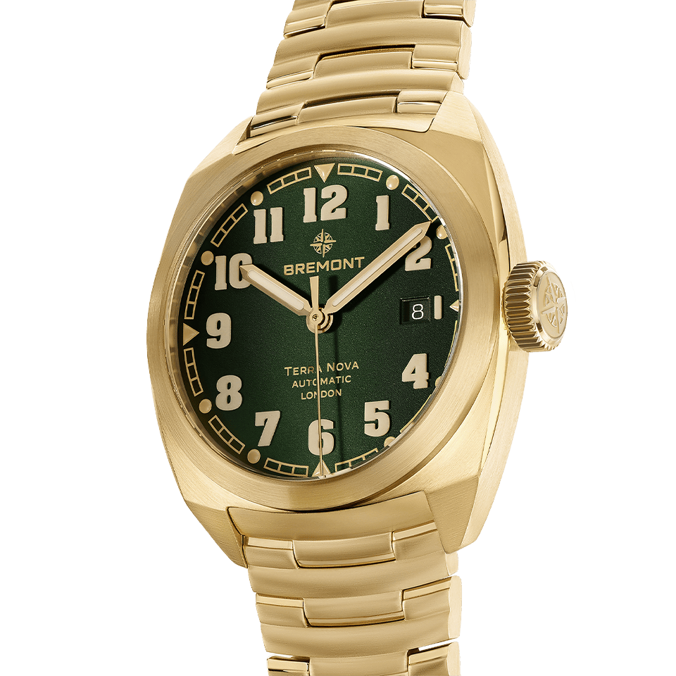 Bremont Terra Nova Automatic Bronze Cupro-Aluminium 40.50mm Watch TN40-DT-BZ-GN-B