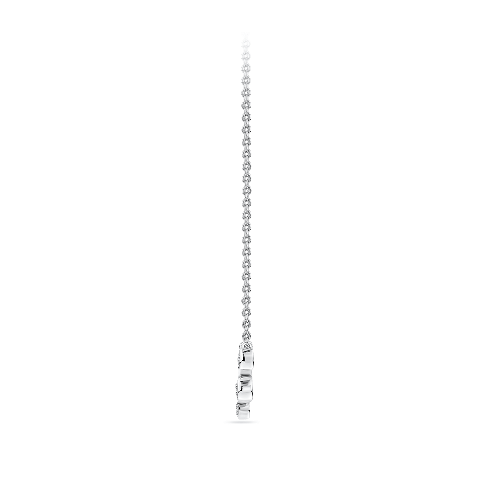 0.45 Carat Diamond Scattered Bezel Set Necklace in Platinum