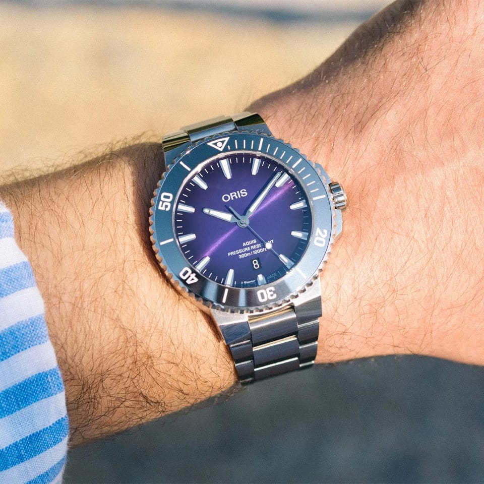 Oris Aquis Automatic Men's 43.50mm Watch 733 7789 4158MB