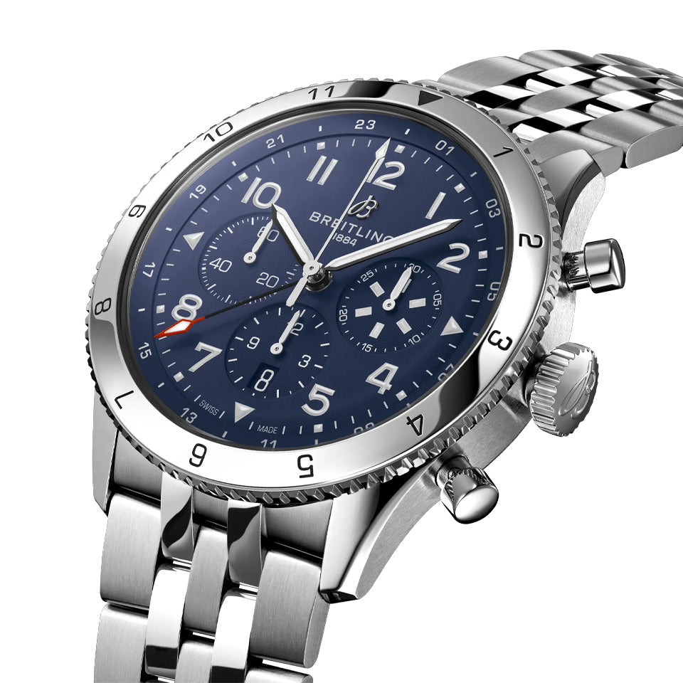 Breitling Super AVI Automatic Chronograph 46mm Watch AB04451A1C1A1