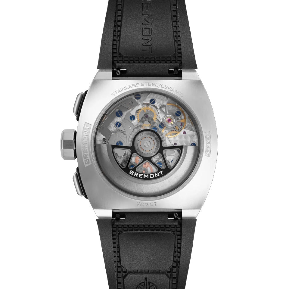 Bremont Supernova Automatic Chronograph 41mm Watch SN41-CHR-SS-BK-R-S