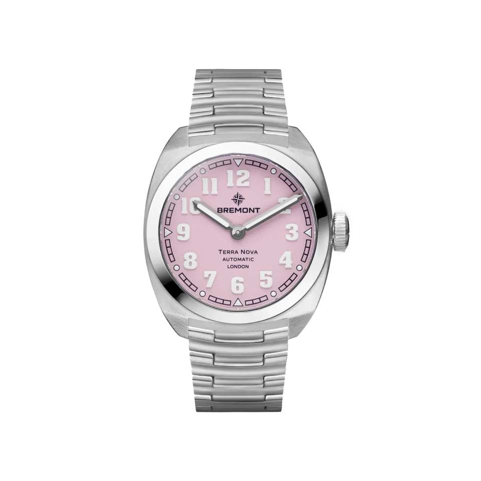 Bremont Terra Nova Automatic 38mm Watch TN38-ND-SS-PK-B