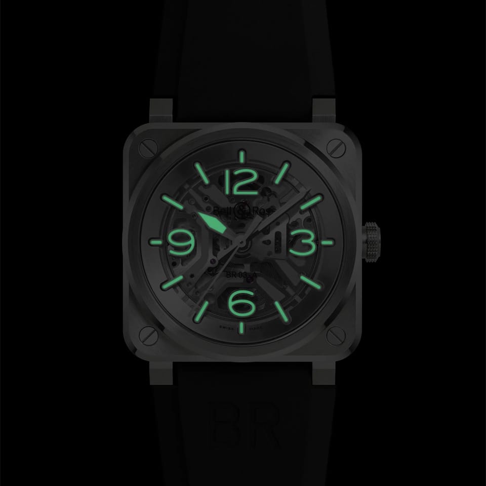 Bell & Ross BR-03 Automatic 41mm Watch BR03A-BL-SKST/SRB