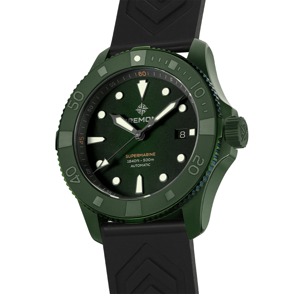Bremont Supermarine Automatic 43mm Watch SM43-DT-GNCER-GN-R-S