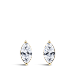 0.50 Carat Marquise Cut Diamond Stud Earrings in 18ct Yellow Gold