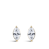 0.50 Carat Marquise Cut Diamond Stud Earrings in 18ct Yellow Gold