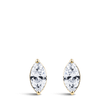 0.50 Carat Marquise Cut Diamond Stud Earrings in 18ct Yellow Gold