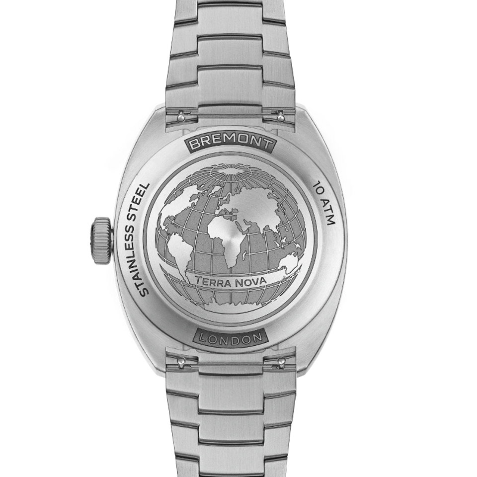 Bremont Terra Nova Automatic Jumping Hour 4.50mm Watch TN40-JH-SS-BK-B