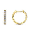 0.25 Carat Diamond Huggie Earrings in 18ct Yellow Gold