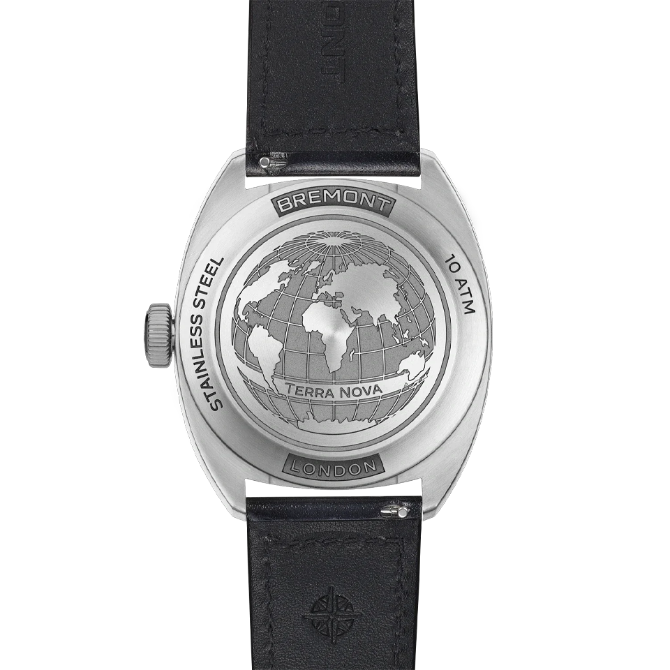 Bremont Terra Nova Automatic Jumping Hour 40.5mm Watch TN40-JH-SS-BK-L-S